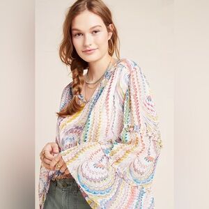 NWOT Anthropologie Maeve Jessa Peasant Blouse